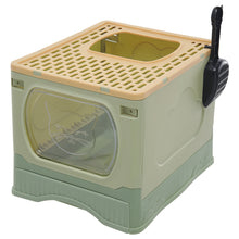 Load image into Gallery viewer, Foldable Cat Litter Box Top Entry Anti-Splashing Cat Toilet

