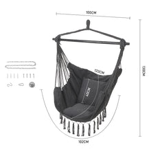 Load image into Gallery viewer, Garden Hanging Canvas Hammock Swing Chair
