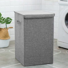 Load image into Gallery viewer, Foldable Home Laundry Baskets Laundry Hamper with Lid Laundry Baskets Living and Home Grey Small 
