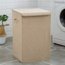 Load image into Gallery viewer, Foldable Home Laundry Baskets Laundry Hamper with Lid Laundry Baskets Living and Home Beige Small 
