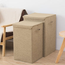 Load image into Gallery viewer, Foldable Home Laundry Baskets Laundry Hamper with Lid Laundry Baskets Living and Home Beige Large 
