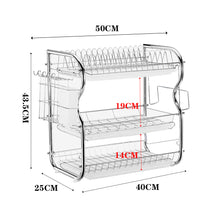 Load image into Gallery viewer, 3-Tier Dish Drainer Rack
