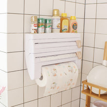 Load image into Gallery viewer, 3-Tier Wall Mounted Kitchen Cling Film Foil Wrap Dispenser
