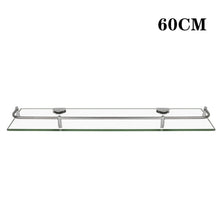 Load image into Gallery viewer, Shelf Tempered Glass 6MM Thick Storage Organizer Wall Mounted Bathroom Shower Caddies Living and Home 60CM 
