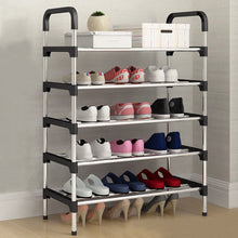 Load image into Gallery viewer, 5 Tiers Shoe Rack Organizer Stackable Space Saving Shoe Shelf
