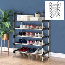 Load image into Gallery viewer, 5 Tiers Shoe Rack Organizer Stackable Space Saving Shoe Shelf
