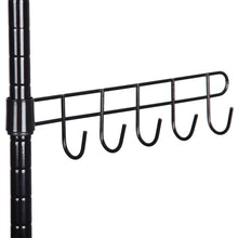Load image into Gallery viewer, 4 Tiers Microwave Storage Rack Shelf Organiser with Hooks for Kitchen
