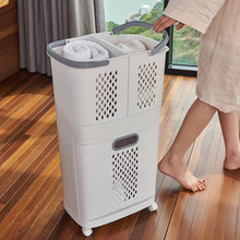 Load image into Gallery viewer, Laundry Baskets &amp; Storage Bins Set – Foldable, PP &amp; Metal
