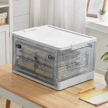 Load image into Gallery viewer, Transparent Folding Storage Box with Wheels

