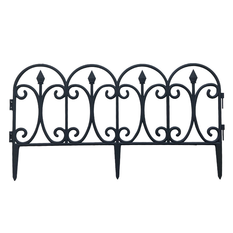 Livingandhome 6pcs Outdoor Picket Fence Decorative Garden Border Edging, WH1314