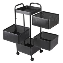 Load image into Gallery viewer, 5-Tier Kitchen Storage Rack with Wheels
