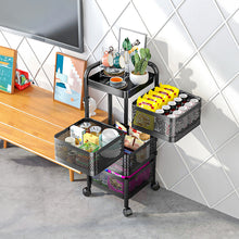Load image into Gallery viewer, 5-Tier Kitchen Storage Rack with Wheels
