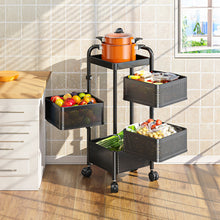 Load image into Gallery viewer, 5-Tier Kitchen Storage Rack with Wheels
