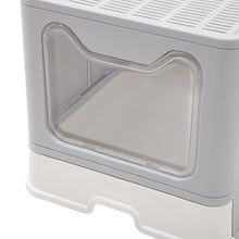 Load image into Gallery viewer, Front-Entry Top-Opening Foldable Cat Litter Box
