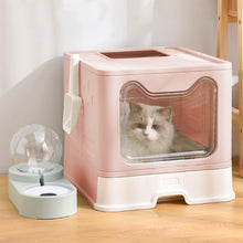 Load image into Gallery viewer, Top Exit Plastic Folding Cat Litter Box
