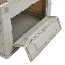 Load image into Gallery viewer, 60L Foldable Camping Storage Box with Wooden Lid
