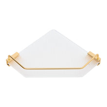 Load image into Gallery viewer, Bathroom Acrylic Corner Shelf Adhesive Shower Shelf Shower Caddies Living and Home Gold 
