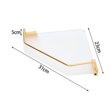Load image into Gallery viewer, Bathroom Acrylic Corner Shelf Adhesive Shower Shelf Shower Caddies Living and Home 
