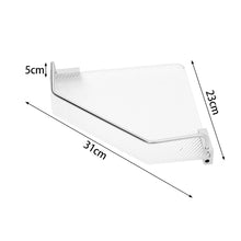 Load image into Gallery viewer, Bathroom Acrylic Corner Shelf Adhesive Shower Shelf Shower Caddies Living and Home 
