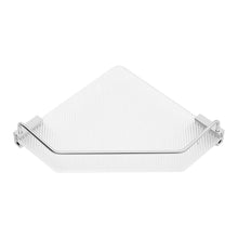 Load image into Gallery viewer, Bathroom Acrylic Corner Shelf Adhesive Shower Shelf Shower Caddies Living and Home Silver 
