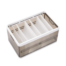 Load image into Gallery viewer, Folding Clothes Organiser Wardrobe Drawer Storage Box with Dividers

