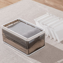 Load image into Gallery viewer, Folding Clothes Organiser Wardrobe Drawer Storage Box with Dividers
