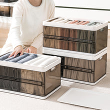 Load image into Gallery viewer, Folding Clothes Organiser Wardrobe Drawer Storage Box with Dividers
