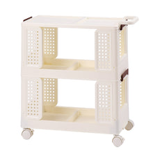 Load image into Gallery viewer, 2-Tier Folding Storage Cart
