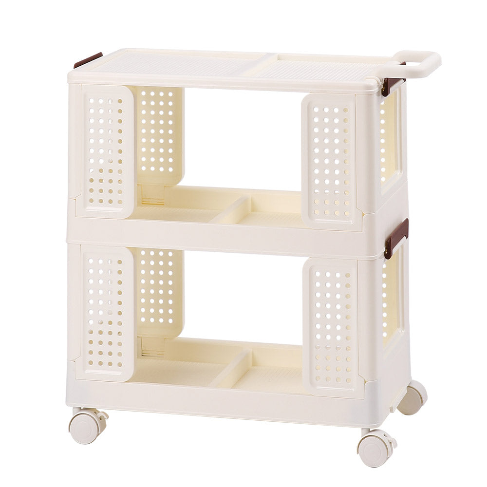 2-Tier Folding Storage Cart