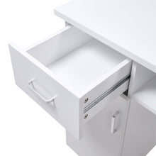 Load image into Gallery viewer, 120cm Wide Wheeled Manicure Table with Electric Dust Extractor Dressing Tables Living and Home 

