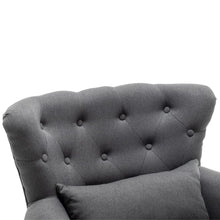 Load image into Gallery viewer, Linen Wingback Fireside Chair With Cushion Wingback Chairs Living and Home 
