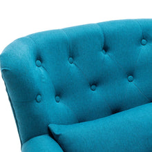 Load image into Gallery viewer, Linen Wingback Fireside Chair With Cushion Wingback Chairs Living and Home 
