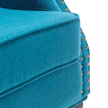 Load image into Gallery viewer, Linen Wingback Fireside Chair With Cushion Wingback Chairs Living and Home 
