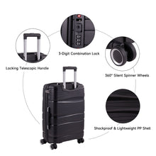 Load image into Gallery viewer, 4PCS Lockable Travel Suitcase Set

