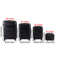 Load image into Gallery viewer, 4PCS Lockable Travel Suitcase Set

