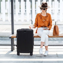 Load image into Gallery viewer, Lightweight Hardside Travel Suitcase with Spinner Wheels, 28" Purple
