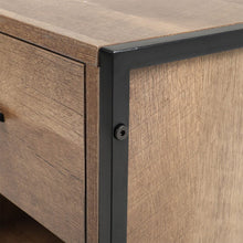 Load image into Gallery viewer, Storage Bedside Table 2 Shelves End Table Industrial Nightstand Nightstands Living and Home 
