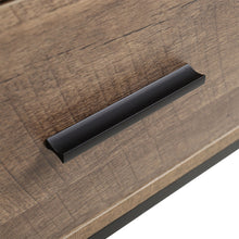 Load image into Gallery viewer, Rustic Console Table Metal Frame for Hallway with Drawers
