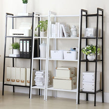 Load image into Gallery viewer, 4-Tier Industrial Metal Open Ladder Shelf Living and Home 
