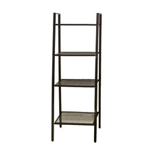 Load image into Gallery viewer, 4-Tier Industrial Metal Open Ladder Shelf Living and Home 
