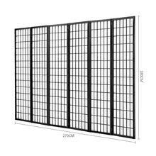 Load image into Gallery viewer, 6-Panel Solid Wood Folding Room Divider Screen Natural Room Dividers Living and Home 
