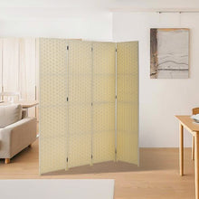 Load image into Gallery viewer, 2 Style Bamboo Woven 4-Panel Folding Room Divider Room Dividers Living and Home 
