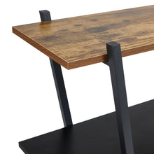 Load image into Gallery viewer, Industrial 5-Tier Open Storage Rack in Brown and Black
