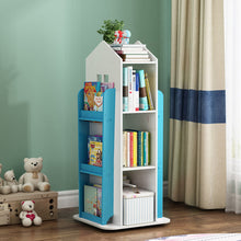 Load image into Gallery viewer, Kids' House Frame Rotating Bookshelf
