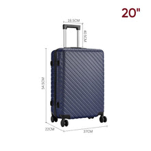 Load image into Gallery viewer, 20/24/28 Inch Lightweight Hardside Slash Texture Travel Suitcase with Spinner Wheels Travel Suitcases Living and Home 
