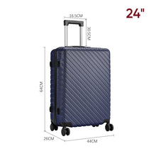 Load image into Gallery viewer, 20/24/28 Inch Lightweight Hardside Slash Texture Travel Suitcase with Spinner Wheels Travel Suitcases Living and Home 
