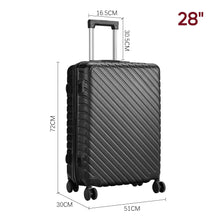 Load image into Gallery viewer, 20/24/28 Inch Lightweight Hardside Slash Texture Travel Suitcase with Spinner Wheels Travel Suitcases Living and Home 
