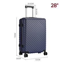 Load image into Gallery viewer, 20/24/28 Inch Lightweight Hardside Slash Texture Travel Suitcase with Spinner Wheels Travel Suitcases Living and Home 
