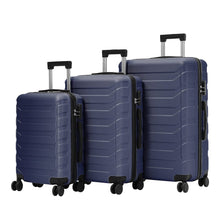 Load image into Gallery viewer, 24 Inch Black/Blue/Grey Rolling Hardshell Luggage Travel Suitcase Travel Suitcases Living and Home 
