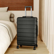 Load image into Gallery viewer, Hardshell Rolling Luggage Trolley Travel Case, 20" Black
